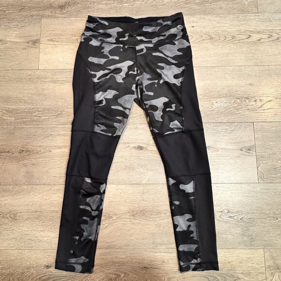 90 Degree By Reflex Leggings Womens Size M Medium‎ High Waisted Camo Workout - Picture 1 of 5
